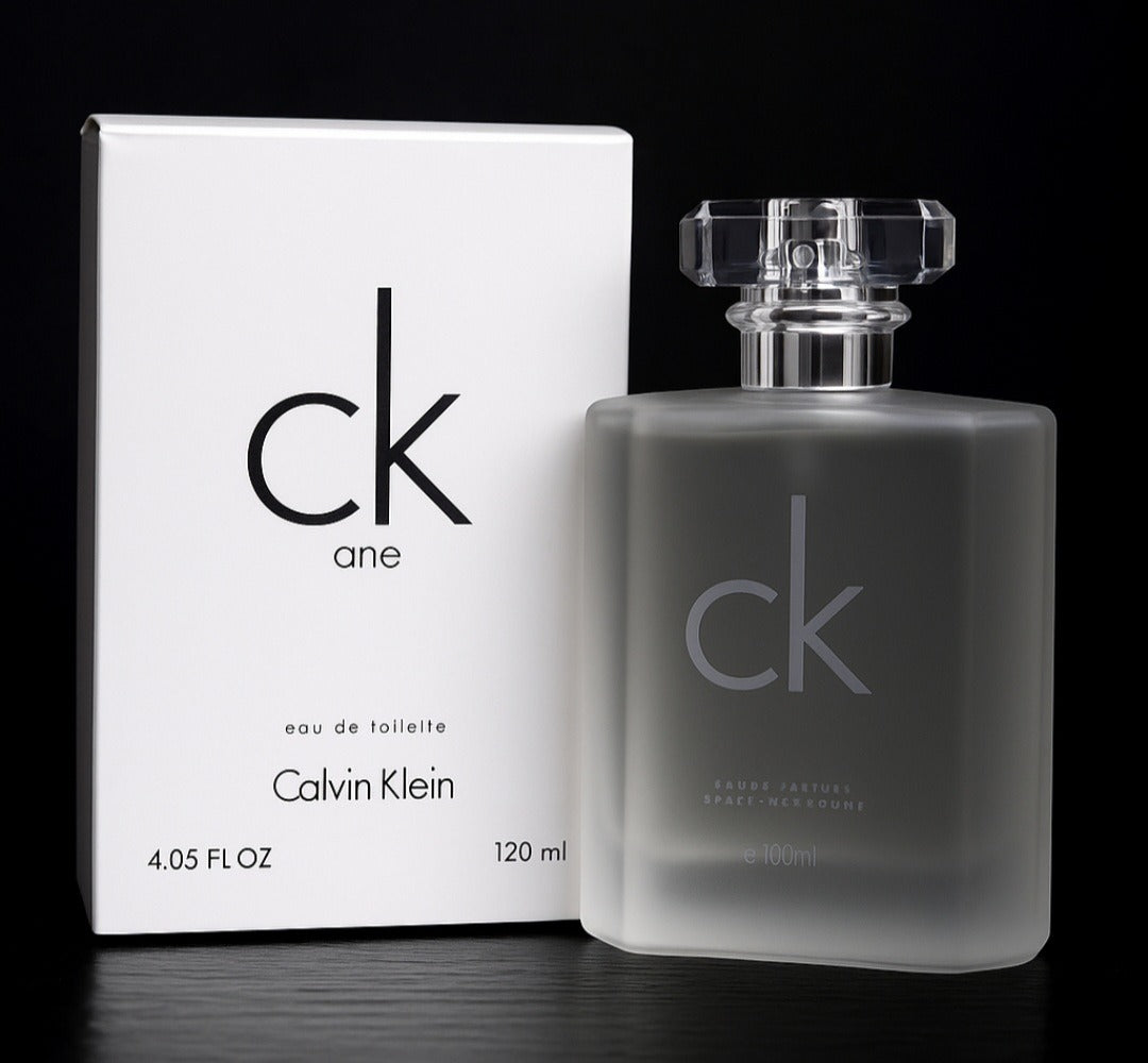 Calvin Klein CK One Unisex EDP 100ml – Long-Lasting Fresh Fragrance for Men & Women with frosted glass bottle and white box