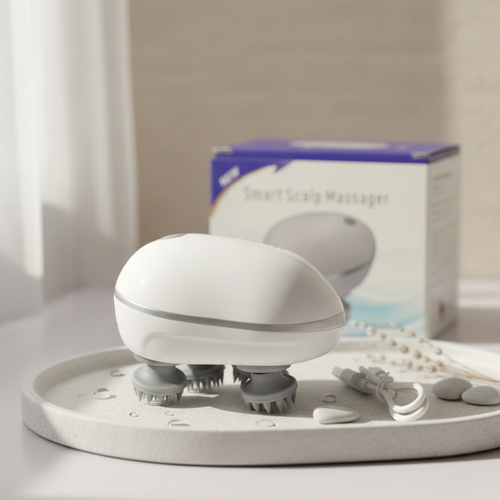 Electric Scalp Massager with Soft Silicone Heads - Product Image 1