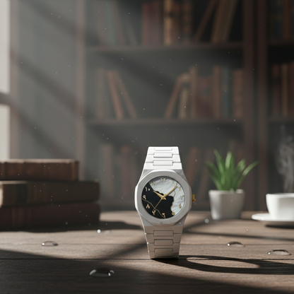 White Aura Watch – Elegant Waterproof Design - Product Image 3