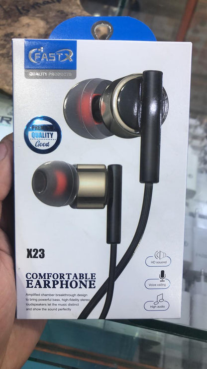 Fast X X23 Wired Earphones – HiFi Bass - Product Image 4