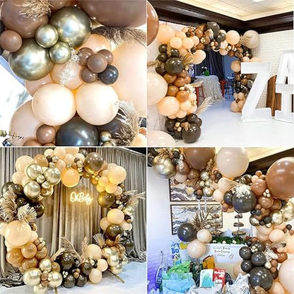 Coffee Brown Balloon Garland Kit – 155pcs - Product Image 6