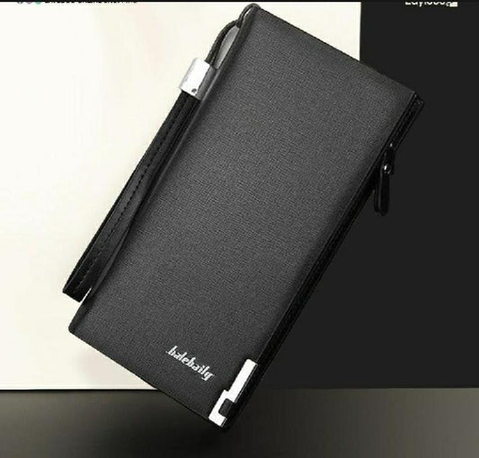 Balebaily Premium Black Long Leather Wallet - Product Image 1