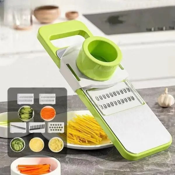 5-in-1 Vegetable Slicer & Grater – Adjustable Mandoline – luxury product photo 3, NORE store